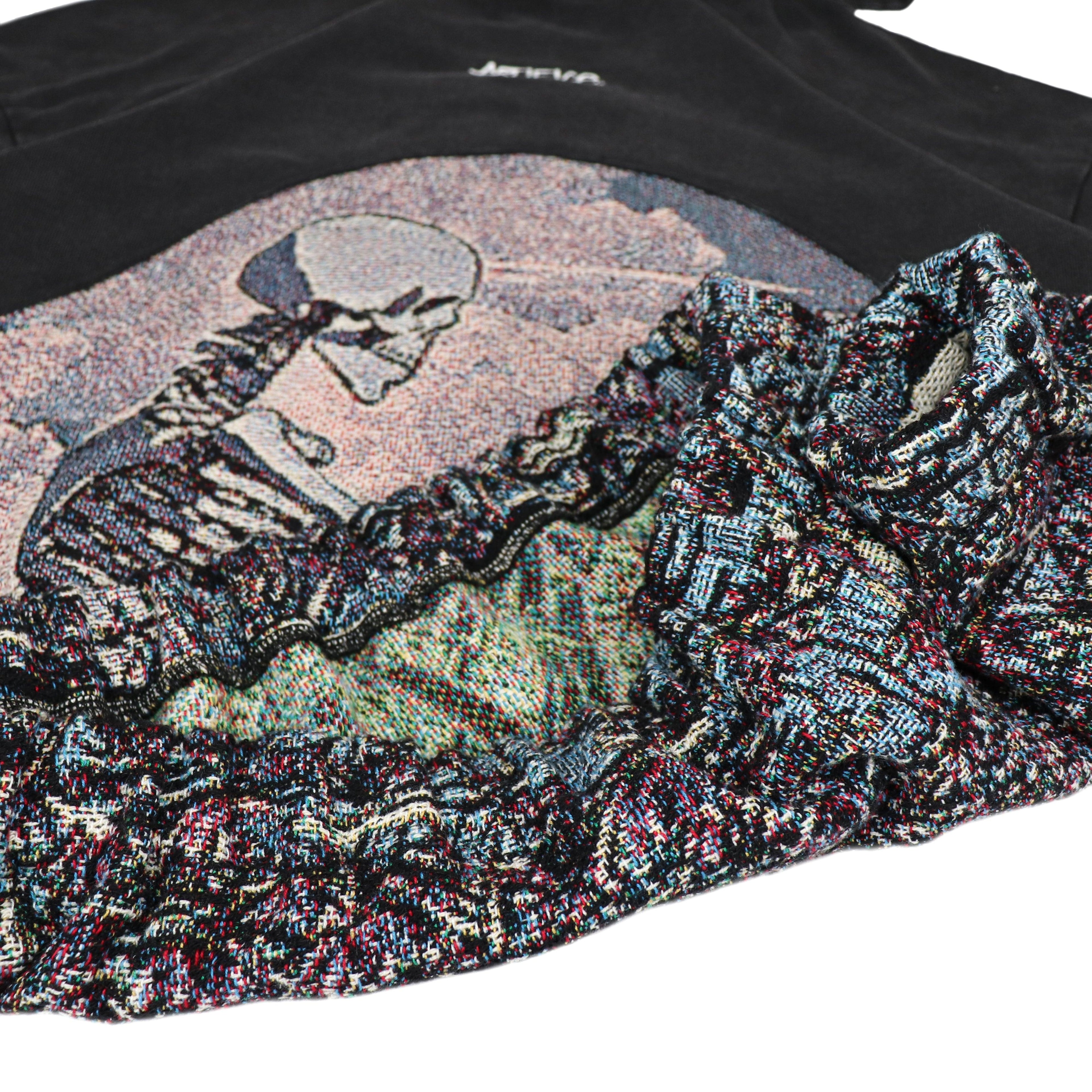 "Skeleton in Peace" Faded Hoodie 1 of 1 (M)