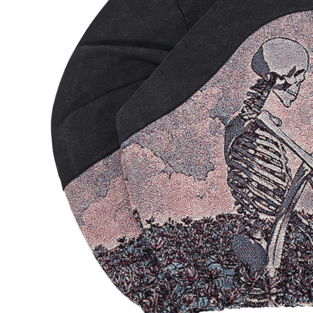 "Skeleton in Peace" Faded Hoodie 1 of 1 (M)