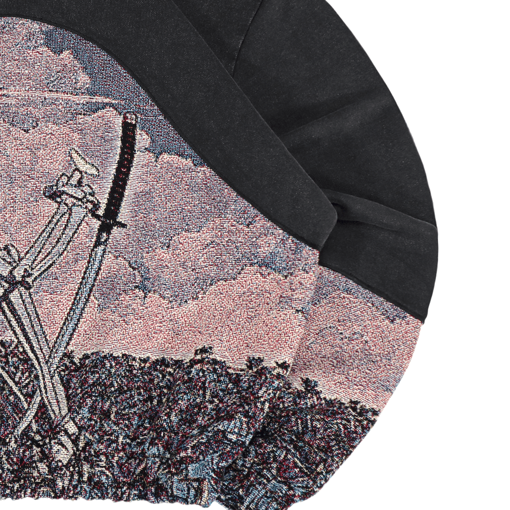 "Skeleton in Peace" Faded Hoodie 1 of 1 (M)